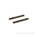 Conector del encabezado de pasador mecanizado de litio de 1.27 mm recto